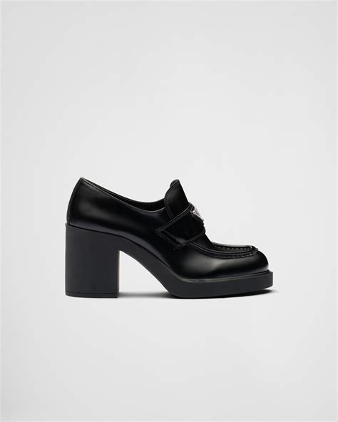 heeled loafers prada|clearance Prada loafers.